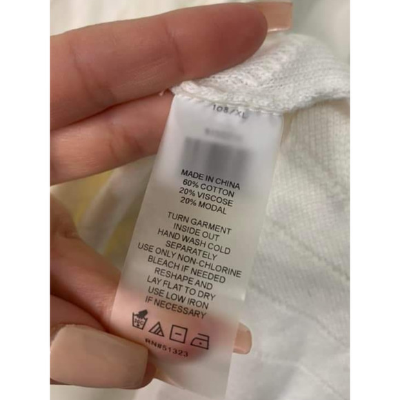 VINCE CAMUTO Antique White Mock Neck Sweater Size XL NEW - Picture 4 of 5